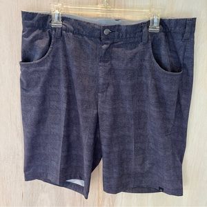 Adidas Mens Adi Ultimate Golf Shorts Flat Front Print Gray Size 36